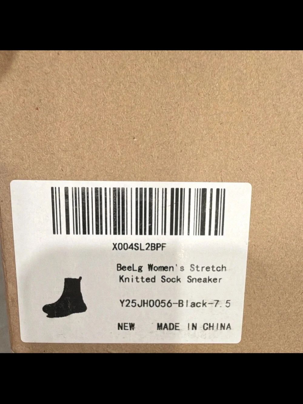 BeeLg Women's Stretch Knit Sock Boots Platform Lug Sole Sneaker Booties NWB 7.5